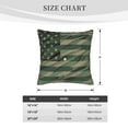 thumbnail image 4 of Bingfone Jungle Green Camo USA Flag Linen Throw Pillow Covers Cushion Case Pocket Button Vintage Farmhouse Pillowcase for Sofa Couch Bed 18"x18", 4 of 9