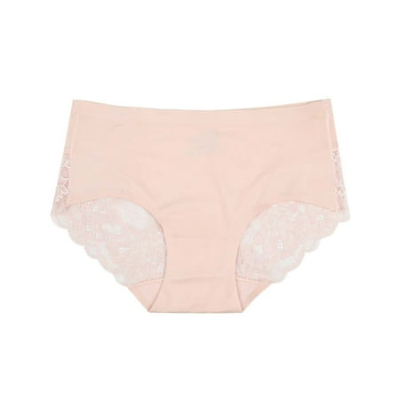 

Zerlibeaful Women Underwear Brief Panties High Waist Cotton Plus Size Seamless Panties Breathable Lingerie Female