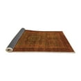 thumbnail image 2 of Ahgly Company Indoor Square Abstract Orange Modern Area Rugs, 6' Square, 2 of 4