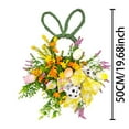 thumbnail image 2 of Easter Eggs Decorations Clearance Easter Wreath Front Door Hanging Basket Flower Basket Decoration Indoor Home Decoration Spring Hanging Decoration, 2 of 5
