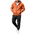 thumbnail image 2 of DYTTDG Men's 2-Piece Tracksuit Set, Full Zip Hooded Sweatshirt and Drawstring Jogger Pants, Casual Athletic Sweatsuit with Pockets for Daily Gym Wear S-XXXL, 2 of 8