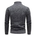 thumbnail image 5 of RYDCOT Men's Turtleneck Sweater Long Sleeve Cable Knit Sweater Casual Fall Winter Warm Twisted Pullover Sweaters Dark Gray, 5 of 6