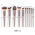thumbnail image 2 of Makeup Brush Set 10 Pcs Premium Synthetic Foundation Powder Concealers Eye shadows Blush Makeup Brushes with black case, 2 of 8