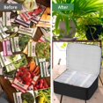 thumbnail image 4 of Caja organizadora de almacenamiento de semillas HomePetite con 26 ranuras y bolsa aislante, 4 of 9