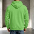 thumbnail image 5 of Trgacdwlo Fleece Hoodies for Men Fall Winter Fuzzy Hooded Sweatshirts for Men Solid Color Long Sleeve Flannel Mens Pullover with Pocket Green XXXL, 5 of 5