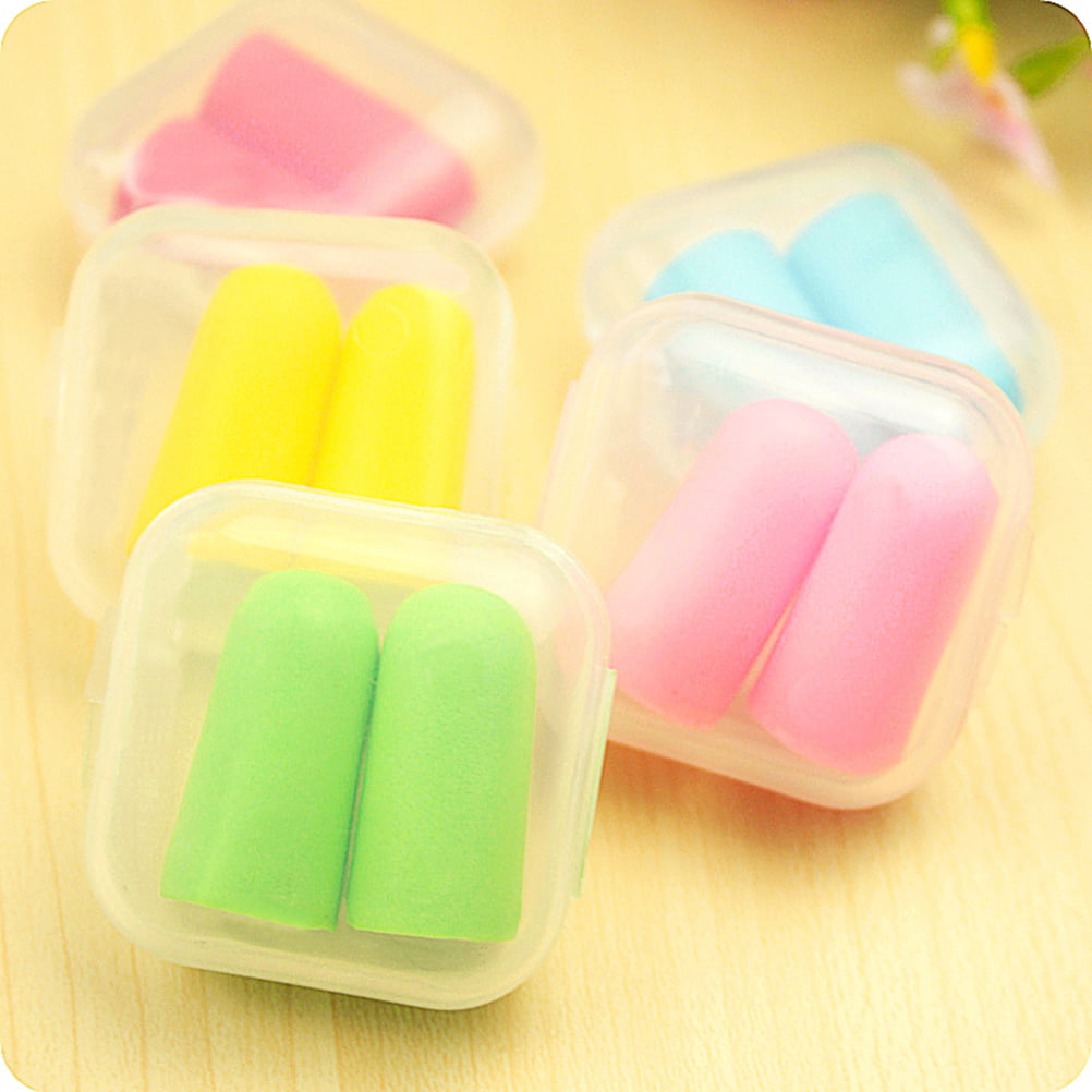 Earplugs Soft Foam Plugs Candy-Color Noise Prevention Snore Sleep 1/2/5 Pa*H5 