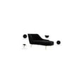 thumbnail image 2 of Meridian Furniture Margo Black Velvet Chaise, 2 of 4