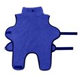thumbnail image 1 of Bata de baño para mascotas YP1, tejido de microfibra súper absorbente, ajustable con cinta elástica en la cintura, color azul, talla XS (para gatos), 1 of 6