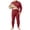 Wine, variant on VEKDONE Plus Size Thermal Underwear for Men Long Johns Set Fleece Lined Heat Retention Underwear Base Layer Top And Bottom Set for Cold Weather