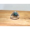 thumbnail image 3 of Heaven Crafts 925 Sterling Silver Natural Turquoise Ring Green Gemstone Best Friend Gift For Her Handcrafted Gift Item, 3 of 4