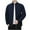 Blue, variant on XWSHYW Men Clothes In Mens Fashion Casual Solid Long-Sleeved No-Hat Stand Collar Casual Coat/Jacket