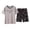 Khaki, variant on TBWNWG Men's Summer Short Sleeve Pajama Set Comfortable Loungewear Outfit for Indoor and Outdoor Leisure Wear,Sizes 3XL