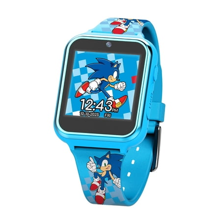 Sega Sonic The Hedgehog Unisex Child iTime Interactive Smartwatch 40mm- SNC4055WM