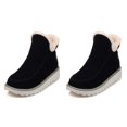 thumbnail image 1 of Classic Non-slip Ankle Snow Booties Warm Fur Lining Boots, 1 of 4