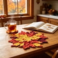 thumbnail image 7 of Kbndieu Fall Placemats Autumn Harvest Maple Leaf Placemats Thanksgiving Table Place Mats Decorations for Home Kitchen Dining Table Holiday Party Decor, 7 of 7