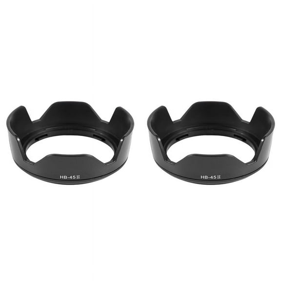 2X Lens Hood Camera HB-45 II Bayonet Lens Hood for AF-S DX NIKKOR 18-55mm F / 3.5-5.6G VR Black