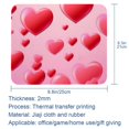 thumbnail image 5 of Valentine's Day Gaming Mousepad Square, 8.3x9.8 Inch Non-Slip Rubber Bottom Printed Mouse Mat for Office and Gaming, 5 of 6