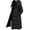 A-Black, variant on Womens Trendy Casual Warm Faux Furry Hooded Puffer Jackets 2025 Fall Winter Women's Solid Color Long-sleeved Hooded Fashion Padded Jacket