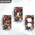thumbnail image 7 of Yayeee Blank Wall Plate Cover 1-Gang 4.5"x2.7" Home Unused Decorative Outlet, Bright Colorful Flowers Pattern, 7 of 7
