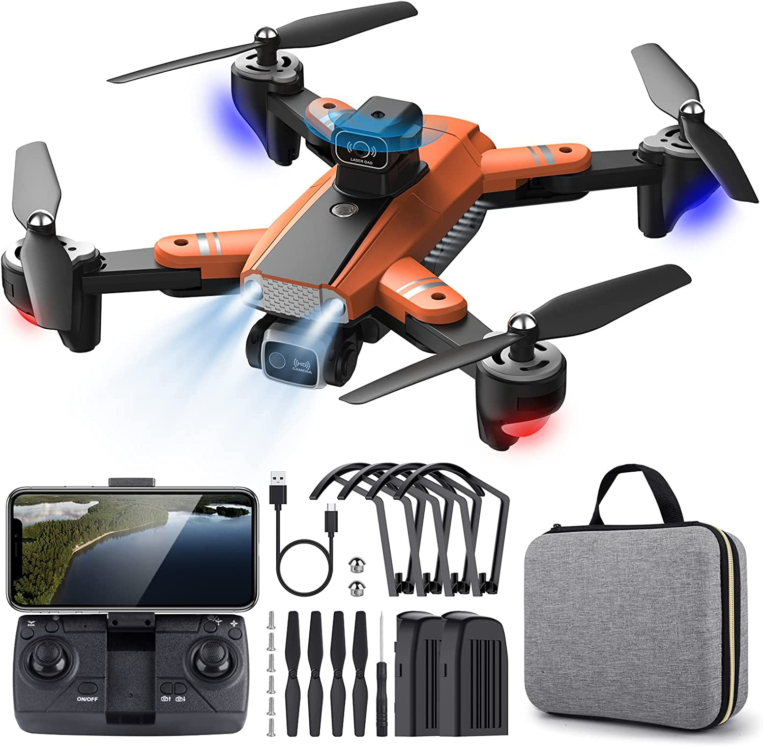 PLUSBRAVO RC Mini Drone with Camera for Kids Adults 4k Quadcopter FPV Video Camera Drones for Beginners - Walmart.com