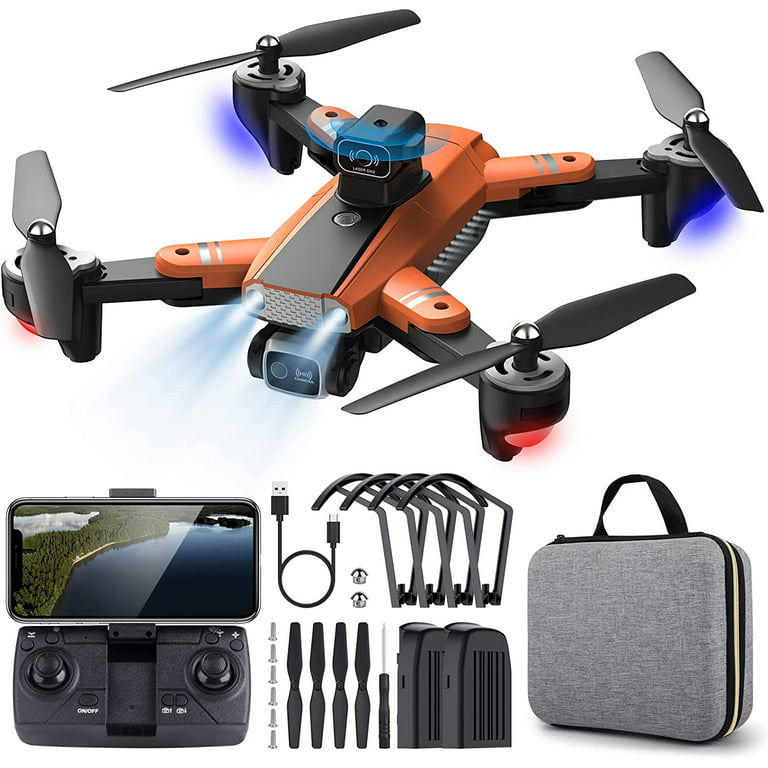 Rusland Forge Lille bitte PLUSBRAVO RC Mini Drone with Camera for Kids Adults 4k Quadcopter FPV Video  HD Camera Drones for Beginners - Walmart.com