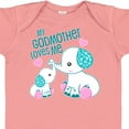 thumbnail image 4 of Inktastic My Godmother Loves Me-cute Elephants Boys or Girls Baby Bodysuit, 4 of 5