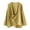 Yellow, variant on Women Hanten Kimono Long Sleeve Wrap Front Cotton Linen Retro Irregular Shirt Tops Cardigan Style