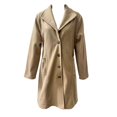thumbnail image 5 of Winter Long Coat Double Trench Jacket With Lapel Belt And Inner For Cold Weather Outerwear Fashion winter clothing for women, 5 of 7