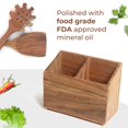 thumbnail image 3 of Pinook Home- Acacia Wood Spatula Set with Spatula Holder- 10pcs, 3 of 3