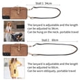 thumbnail image 6 of for Samsung Galaxy S22 Plus Wallet Case, Crossbody Phone Purse with Card Holder for Women, Zipper PU Leather Carrying Cover Gift with Shoulder Strap Kickstand Anti-drop for S22 Plus - Brown, 6 of 10