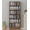 Walnut, variant on DVD Rack Tower, 16-Shelf DVD Storage Racks with Adjustable Shelves 8-Tier Multimedia Storage Tower for Living Room Home Office