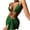 Green, variant on Staron Women's Swimsuit Set Two Piece Bikini Solid Color Casual Beach Vacation Swimwear with Removable Bra Pads, White M