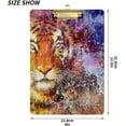 thumbnail image 3 of ZHANZZK Starry Tiger Stars Clipboard Hardboard Wood Nursing Clip Board and Pull for Standard A4 Letter 13x9 inches, 3 of 8