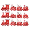 thumbnail image 4 of 3 Sets Small Train Christmas Decorations Mini Train Decor Set Christmas Decoration Props, 4 of 12