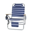thumbnail image 5 of Big Jumbo 500 lbs XL Wide Heavy Duty Beach Chair for Big & Tall Adults, Aluminum Tubing - 4 Reclining Positions, 5 of 9
