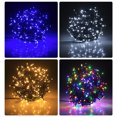 thumbnail image 5 of Guirnalda de luces LED impermeables de 100 m para fiestas navideñas, bodas, vacaciones, luces parpadeantes de hadas para árboles, patios, decoración al aire libre, 5 of 5