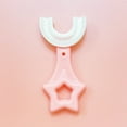 thumbnail image 2 of 3 Pcs Brosse à Dents Unisexe 2-6 Ans PP Portable Mignonne Lavable Réutilisable Brosse à Dents Manuelle Outil de Lavage des Dents Intérieur Maison Toilette Rose, 2 of 9