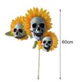 thumbnail image 2 of SKULL HEAD SIMULATION SUNFLOWER GARDEN DECORATION, 2 of 2