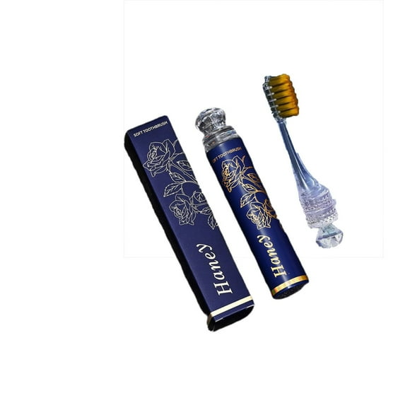Convenient Split Type Inverted Protective Brush Head Lipstick Toothbrush