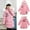 Pink, variant on ATOGUTA Winter Coats for Girls Letter Cute Thick Hooded Zipper Jacket Coat Clothes Black, Size 4T-14