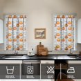 thumbnail image 2 of Fall Kitchen Curtains 39 Inch Short - 32Panel Set, Autumn Harvest Print, Rod Pocket Window Treatment for Thanksgiving, Farmhouse, Cafe, Living Room - Machine Washable, 2 of 4