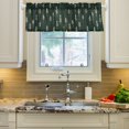 thumbnail image 2 of Yayeee Kitchen Valance Rod Pocket 54" x 18" Living Room Window Curtain, Dark Green Plants, 2 of 6
