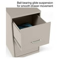 thumbnail image 6 of 2-Drawer Vertical File Cabinet - Locking Letter Size, Putty/Beige - 18"D - Office Filing Cabinet, 6 of 7