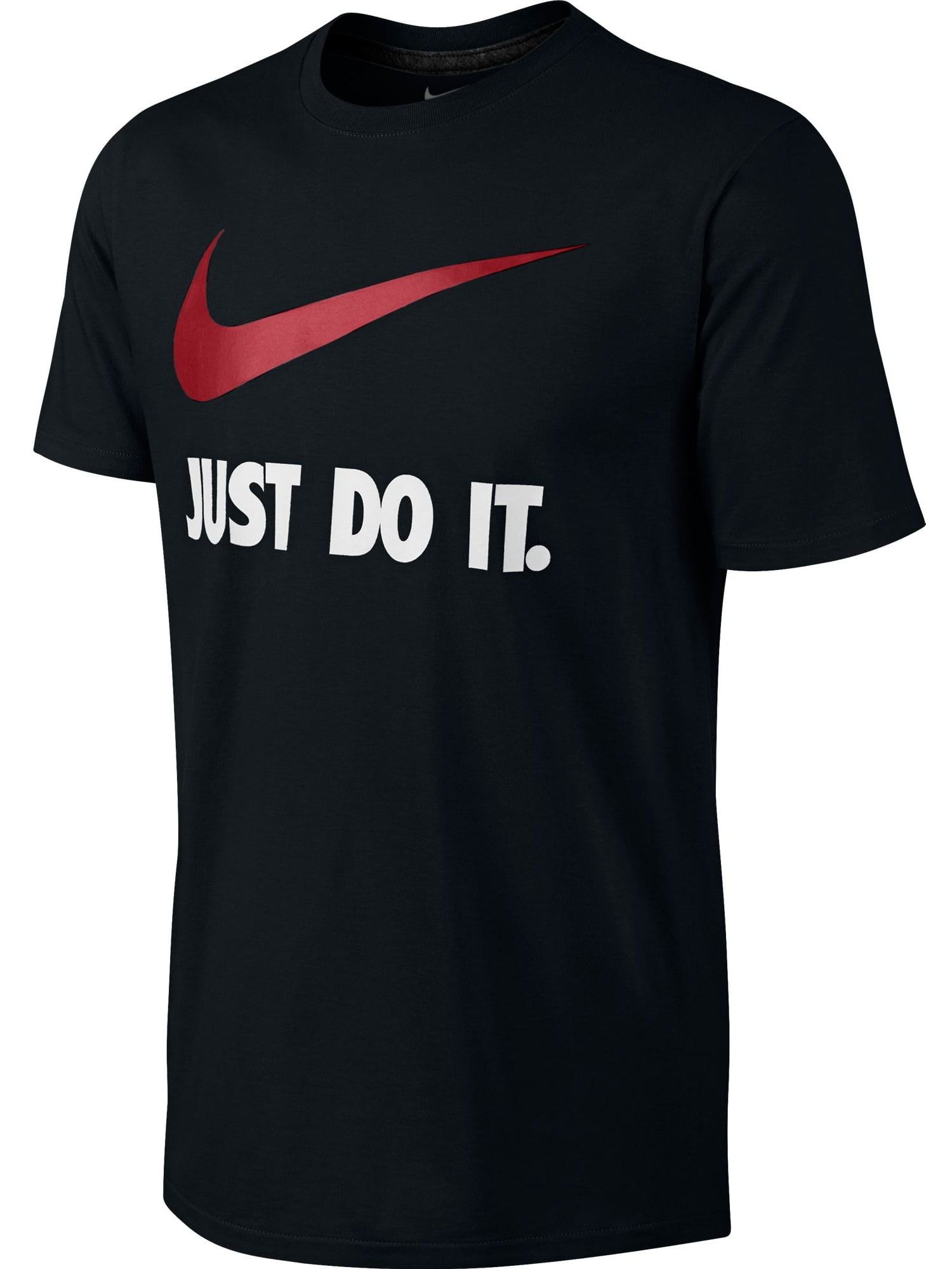 Nike Just Do It Swoosh logo Men's T-Shirt Black/White/Red
