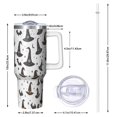 thumbnail image 2 of Halloween Witch Hats and Bats Tumbler with Handle and Lid,40oz Double Wall Vacuum Insulated Tumbler,Cups Gift for Women and Men, 2 of 7