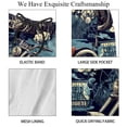 thumbnail image 4 of luoweisi Men's Beach Shorts Quick Dry Swim Trunks with Mesh Lining Motorcycle XL, 4 of 5
