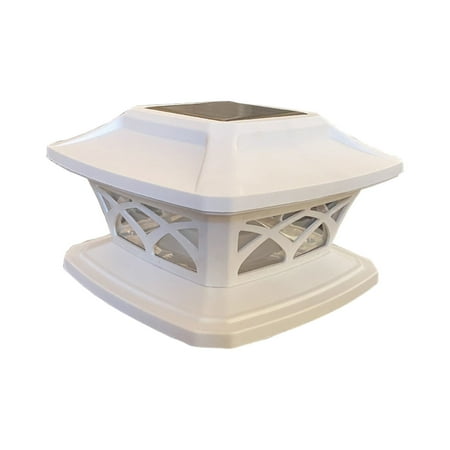 

ajkijo Solar Post Lights Outdoor Fence Cap Light For Posts Patio Garden Decoration White Lighting Black，Lighting Solar Outdoor Post Cap Lights Light For Fence White