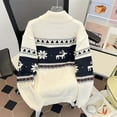 thumbnail image 5 of Mens Christmas Sweater - Autumn Winter Knitted Pullover Casual Warm Christmas Elk Pattern Sweater Cozy Men's Clothing, 5 of 5