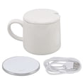 thumbnail image 3 of Calentador de café de escritorio con juego de tazas, calentador de tazas inteligente USB de temperatura constante de 50 °C con carga inalámbrica para el hogar, 3 of 14