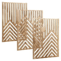 Keyohome 3Pcs Wood Wall Art Wood Wall Sculpture Decor Openwork Wood Wall Ornament Easy to Hang Timber Wall Artwork Easy to Install Handcrafted Wood Wall Art Suitable for Home